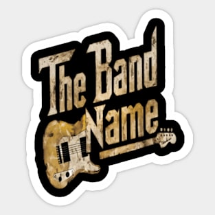 The Band Name AJR Distressed Vintage Sticker